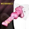 Alien horse dick retractable vibrator, wearable dildo - Image 3